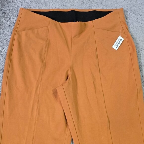 Old Navy NWT High Waisted Pull On Pixie Super Wide Leg Pants Soft Bronze - Picture 5 of 11